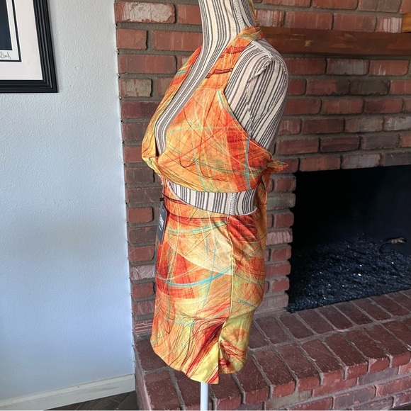 NWT Revolve x Farai  London Gaia Mini Dress in Canary Yellow Sz S - Picture 5 of 9